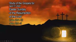 2022 04 13 Liturgical Bible Study: The Resurrection of the Lord - Luke 24:1-2; John 20:1-9