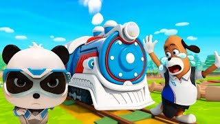 Super Rescue Team On The Railroad | Super Panda Cartoon | Super Train | Kids Son