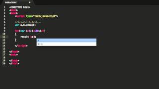 Javascript Tutorial - fibonacci sequence with For statement