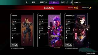 apexマスター目指してソロランク