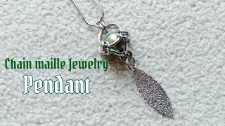 [Pendant] 丸カンdeチェインメイルペンダント / How to make Chain Maille Jewelry 03 / 金屬圈編織兩用吊墜