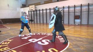 Grunwald Academy of Sword, Mrągowo Camp, Day 2, Knights trening (sparring), 22/03/2014