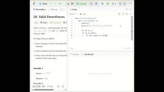 Valid Parentheses |Simple Stack Approach|LeetCode 20| #coding #python #programming #leetcode #viral