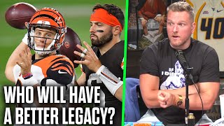 Pat McAfee "Will Burrow Or Mayfield Have A Better QB Legacy In 10 Years?"