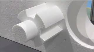 Lot foam making by hot wire CNC foam cutter