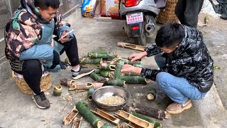 竹林三年没清理竹虫泛滥，砍了几十窝收获一大盆，好上头