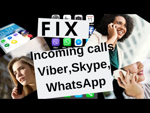 Cómo solucionar las llamadas entrantes en Viber, WhatsUp, Skype.