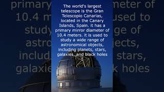 world's largest telescope #facts #shorts