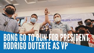 Bong Go to run for president, Rodrigo Duterte as VP