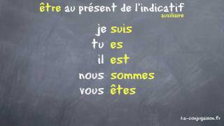 être au présent de l'indicatif - La-conjugaison.fr