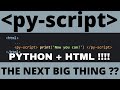 Pyscript hello world program with HTML | What is pyscript | Run python in the browser