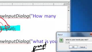 Java small exercise using dialog boxes