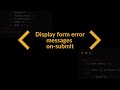 Display Form Error Messages On Submit Using Angular Reactive Forms