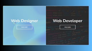How to make Split Landing Page using HTML CSS and JavaScript step by step | #heresthecode #coding