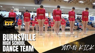 Burnsville  High School Dance Team 2017-18 Kick routine Chask Invite Performance | Front Row