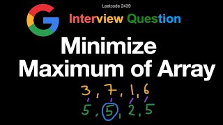 Leetcode 2439: Minimize Maximum of Array