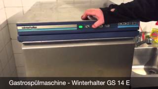 Betriebstest Gastro-Geschirrspülmaschine Winterhalter GS 14 E