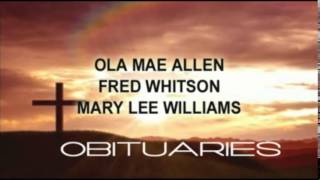 Obituaries for Nov. 3rd presented by Curtis & Son Funeral Home