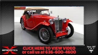 1947 MG TC Roadster -- SOLD