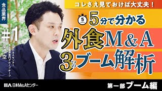 【食品業界】第１次M\u0026Aブームを紐解く #1