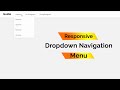 Responsive Dropdown Navigation UI Design HTML | CSS | JQuery |  Full Tutorial | CodeRush