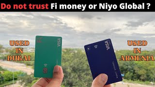 Best debit card for international travel | fi money vs niyo global