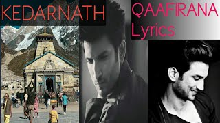 QAAFIRANA (LYRICS) |SUSHANT SINGH RAJPUT| FULL SONG |ARIJIT SINGH| |AMIT TRIVEDI|