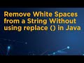 Remove White Spaces from a String Without using replace() in Java 💯 #viral #java #javaprogramming