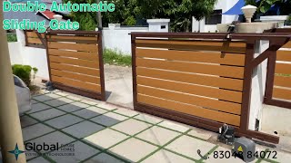 Double Automatic Sliding Gate installed at Ramankulangara, Kollam |Wifi Gate Automation 📞8304884072