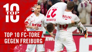 TOP 10 TORE | 1. FC Köln gegen den SC Freiburg | Bundesliga | Clemens Ecken-Tor | Podolski | Modeste