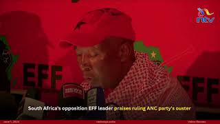 South Africa's opposition EFF leader praises ruling ANC party's ouster