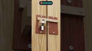 Clever Wooden Latch with Hidden Pin unlocking Mechanism