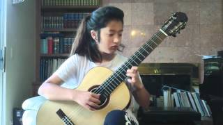 F.Tarrega  Estudio Brillante - played by Jennifer Kim (13 years old)