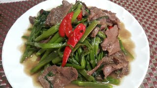 របៀបធ្វើ ឆា​ត្រកួន​សាច់គោ​ Vichara Nget