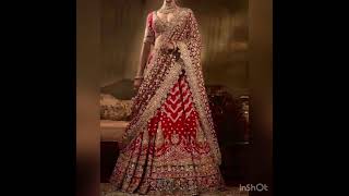 royal red bridal lehenga