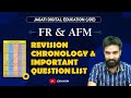 FR & AFM Revision Chronology, Revision videos & Imp Question List | CA Final