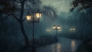 Gothic Victorian Vampire Ambience | Dark Academia with Rain Sounds and Piano Music for Studying