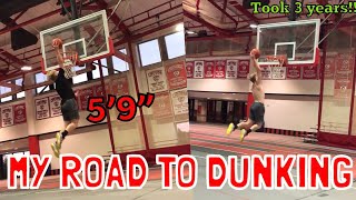 MY ROAD TO DUNKING ON 10 FT!