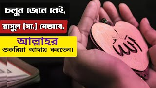 রাসুল (সা.) যেভাবে আল্লাহর শুকরিয়া আদায় করতেন।।আমাদের সকলের জানা উচিত।।