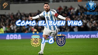 ARGENTINA 1-0 ECUADOR | MESSI LE DA LA VICTORIA A ARGENTINA CON UN GOLAZO  | PASION AL FUTBOL |