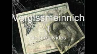 Eisbrecher - Vergissmeinnicht (letras alemán - español)