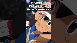 Pikachu proves that he is strongest Pokemon #shorts #pikachu