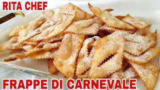 FRAPPE DI CARNEVALE⭐RITA CHEF | Golose, profumate e piene di bolle.