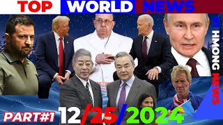 XOV XWM HMOOB#1 WORLD NEWS: 12/25/2024💥PUTIN TUA UKRAINE HNUB CHRISTMAS, TRUMP HAWV CANADA, PANAMA