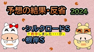 【予想の結果・反省2024】シルクロードステークスと根岸ステークスが対象レースです！