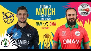 Oman vs Namibia Live ,2nd T20I Live ,Namibia tour of Oman, 2024, NAM vs OMN 2nd T20, NAM vs OMA 2024