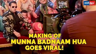 Making of Munna Badnaam Hua goes viral | Dabanng 3 | Salman Khan | Sonakshi Shinha | Warina Hussain
