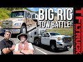 2020 Freightliner Luxury Hauler vs GMC Dually vs World's Toughest Towing Test | Ike Gauntlet