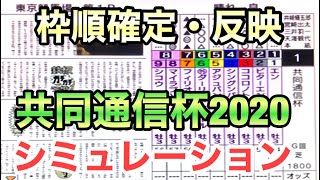 【共同通信杯2020】枠順確定シミュレーション～有力馬は割引の外枠に！波乱も一考か～