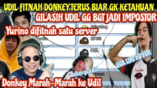 AMONG US GPX!!!BAN UDIL~DONKEY KESAL DIFITNAH UDIL TERUS!!!DONKEY MARAH BESAR|AMONG US INDONESIA